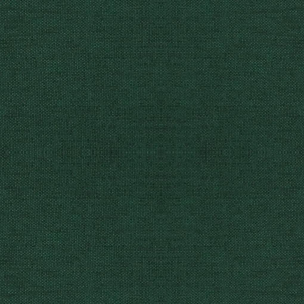 Scaune de bucatarie pivotante, 4 buc., verde inchis, textil 4, Morkegronn