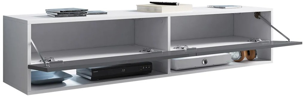 Masă TV/ Dulap Aldesia -140 (stejar wotan) (iluminat LED RGB color). 1058415