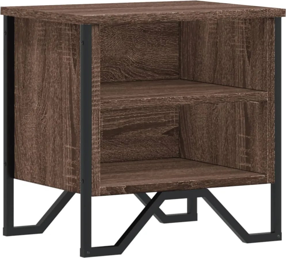 vidaXL Noptieră, stejar maro, 40x30x40 cm, lemn prelucrat