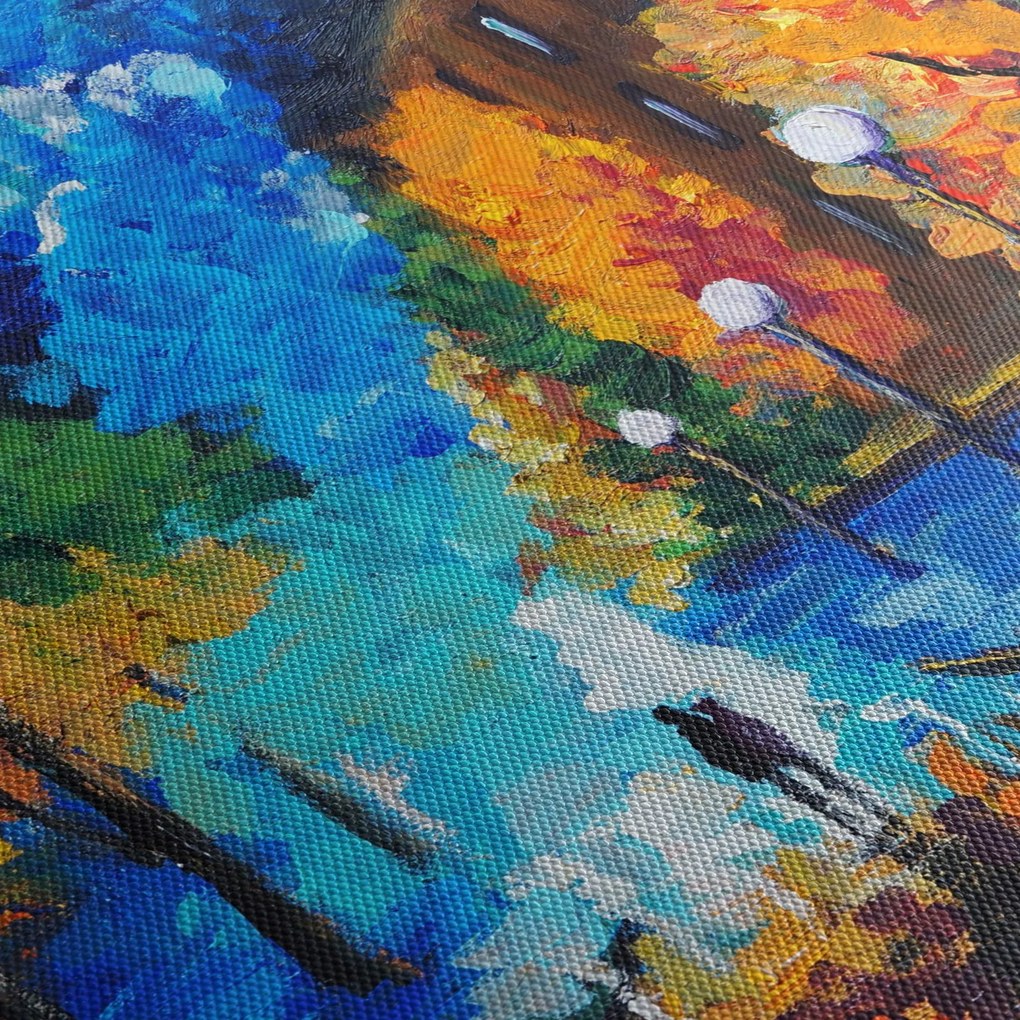 Tablou - Îndrăgostiții, Pointilism (150x105 cm)