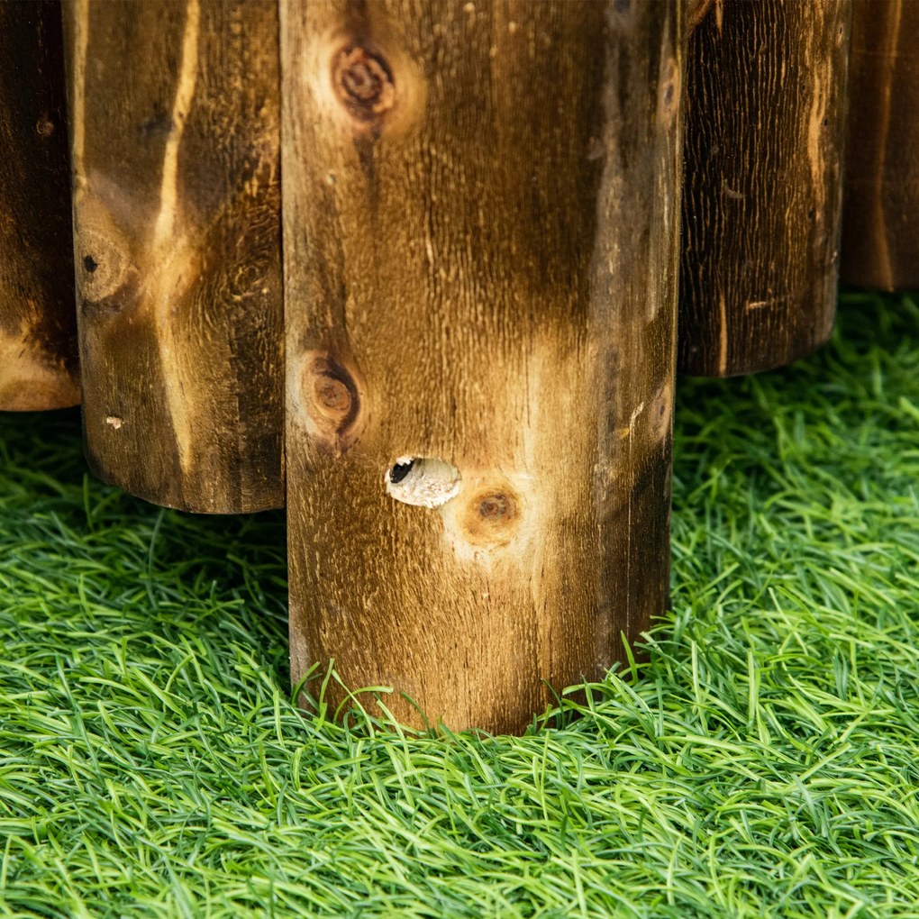 Outsunny pat înalt pentru plante, pentru ierburi aromatice, legume și flori, din lemn de brad, 100x38,5x40 cm | Aosom Romania