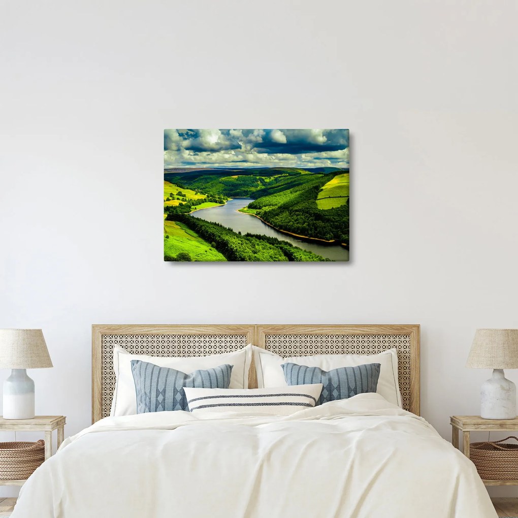 Tablou - Peisaj verde (70x50 cm)