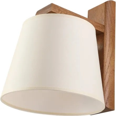 Aplica de perete AIDA 1xE27/15W/230V stejar/crem