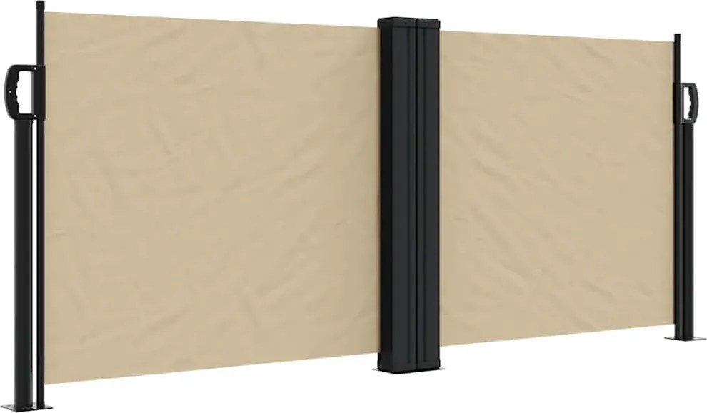 vidaXL Copertină laterală retractabilă, bej, 100 x 600 cm