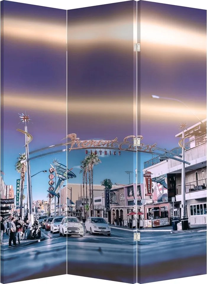 Paravan - Strada în Las Vegas (126x170 cm)