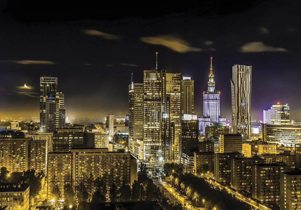 Fototapet - Panorama orașului - Varșovia (152,5x104 cm)