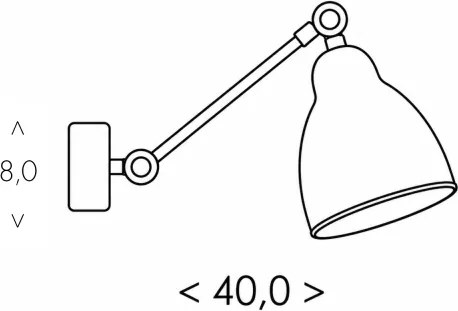 BRILAGI - Aplică de perete QUILL 1xE27/40W/230V 40 cm bej