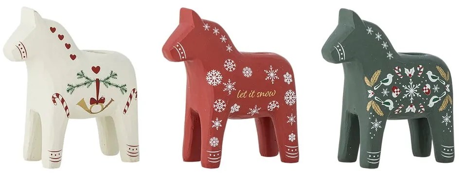 Sfeșnice 3 buc. din polirășină Siffer – Bloomingville