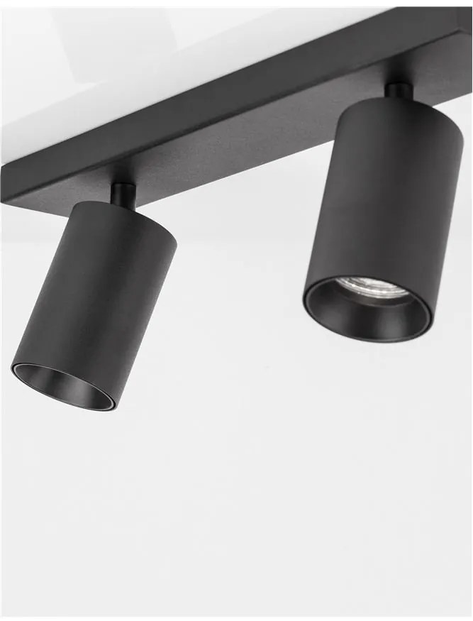 Plafoniera 2L design modern TOD negru