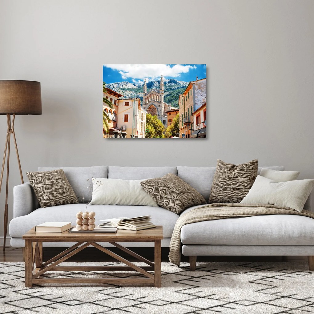 Tablou pe sticlă - Sóller, Mallorca (70x50 cm)