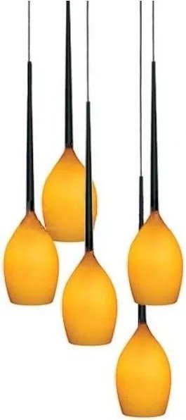 Lustra moderna Izza 5 Amber