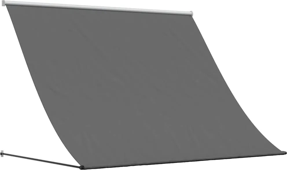 vidaXL Copertină retractabilă, antracit, 200x150 cm, țesătură și oțel