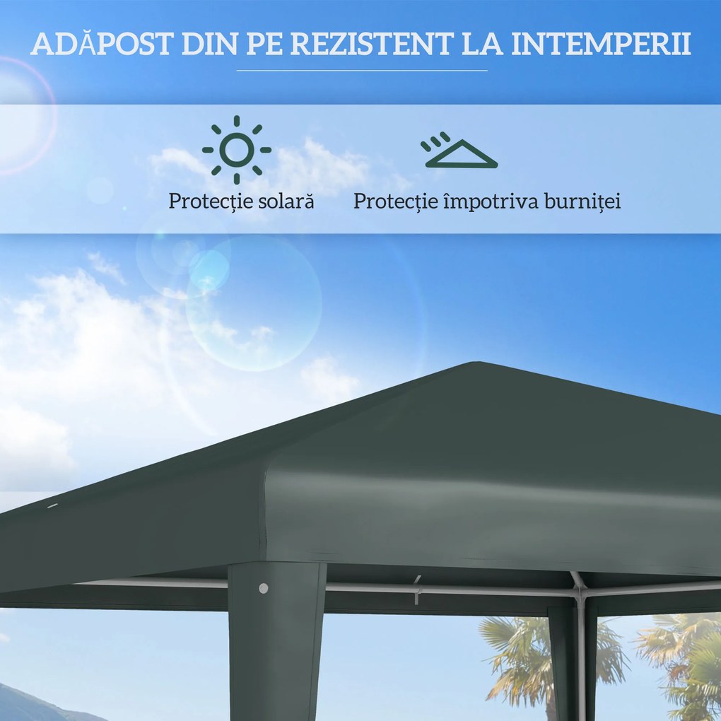 Outsunny Foisor de Gradina 3x3 Impermeabil | Aosom Romania