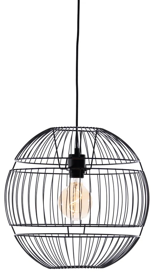 Lampă modernă suspendată neagră 38 cm - Sphaera
