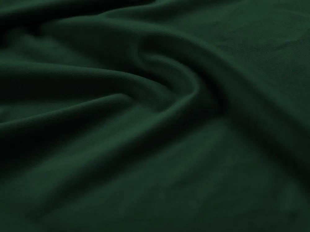 Taburet tapițat Bali, Verde/picioare negre/ L60 x l60 x h41