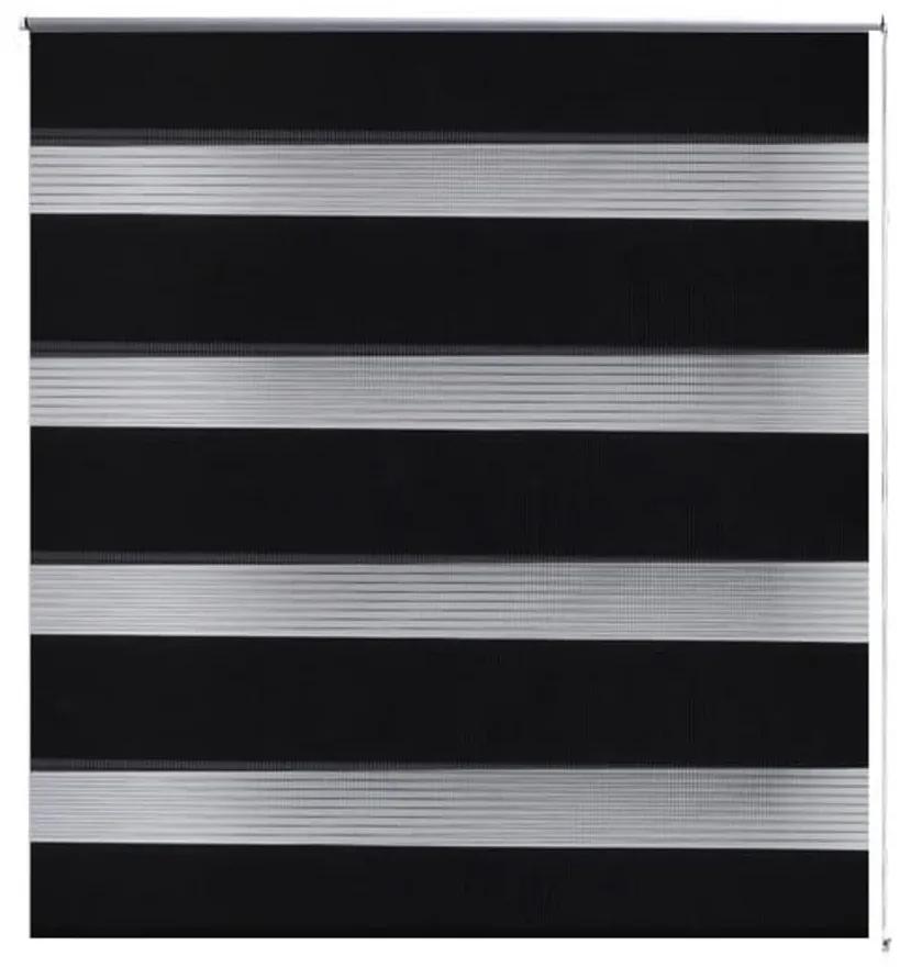 Jaluzea opaca tip zebra, 40 x 100 cm, negru Negru, 40 x 100 cm