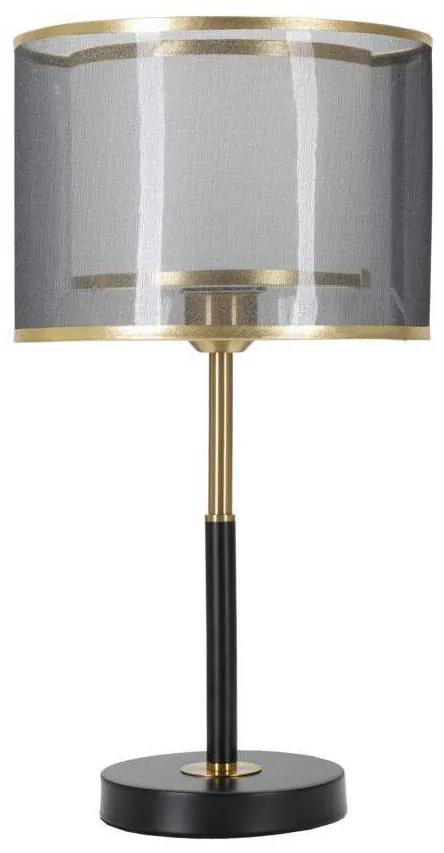 Lampa de masa din metal cu abajur dublu, 25 cm