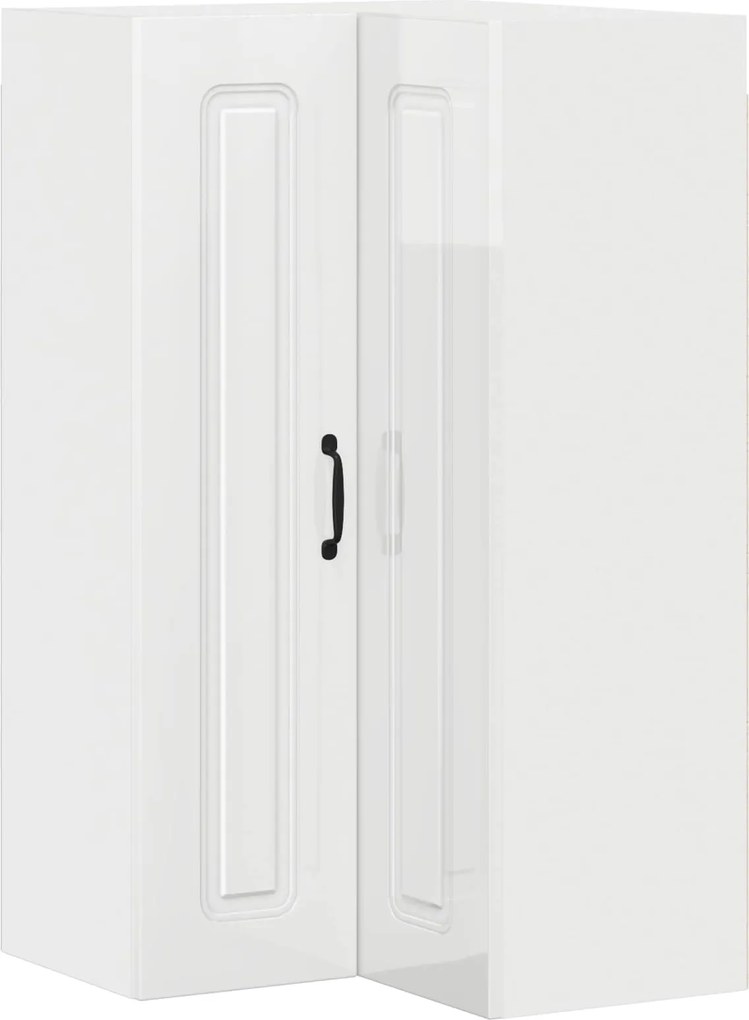 vidaXL Dulap de bucătărie Kalmar Alb lucios 57 x 57 x 100 cm