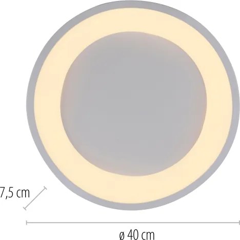 Schöner Wohnen MONTA 14233-16 - Plafonieră LED dimabilă, 21W/230V, alb