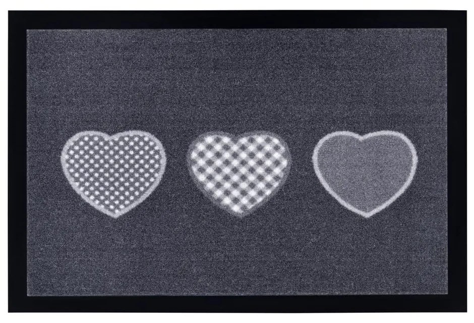 Covoraș intrare Hanse Home Hearts, 40x60 cm, gri