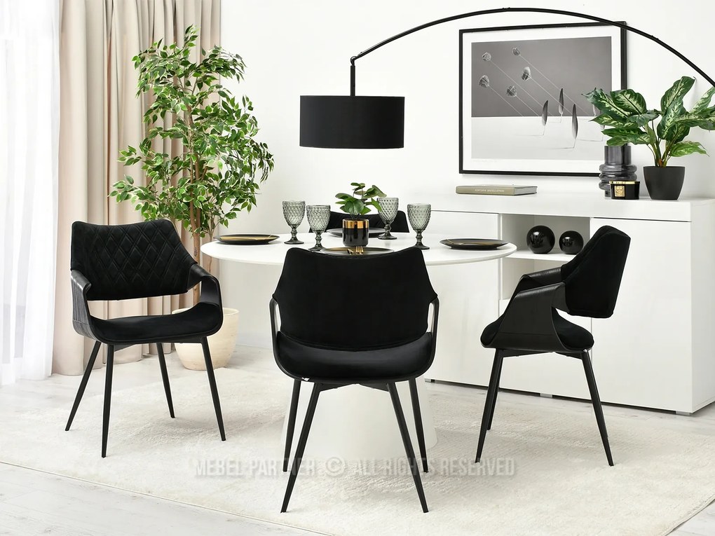 Scaun Rolf K (negru). 1111249