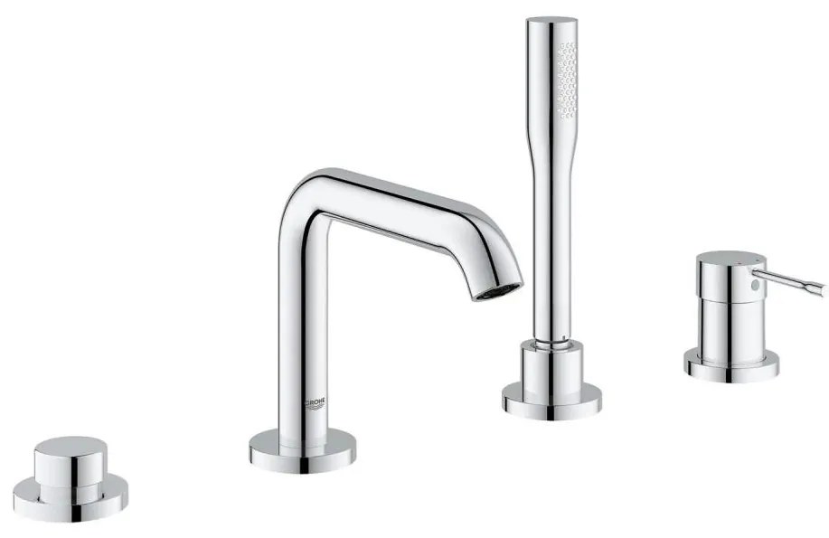 GROHE 19578001 - Baterie pentru cadă ESSENCE cu 4 orificii, 197 mm, crom lucios