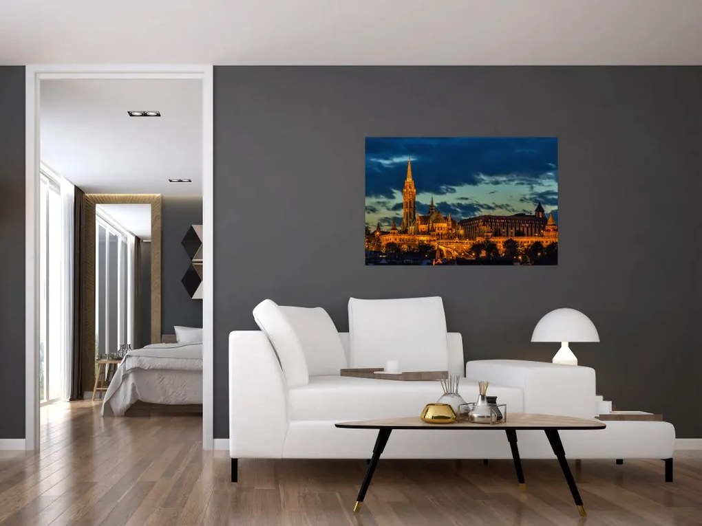 Tablou cu construcție iluminată (90x60 cm)