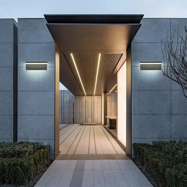 Brilagi - Aplică de perete LED pentru exterior TESSI LED/10W/230V neagră IP54