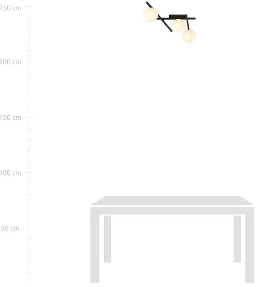 Plafonieră SMART 3xE14/10W/230V negru/alb