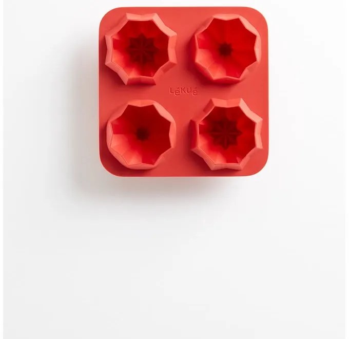 Formă din silicon Lékué Fortune Pyramids, roșu