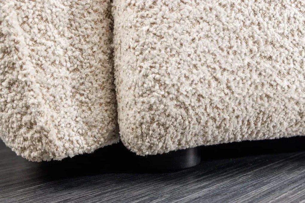 Canapea mare, Tesatura boucle bej sampanie, ROYAL 295cm