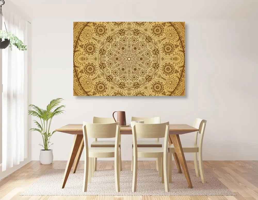 Tablou Mandala ornamentală cu dantelă