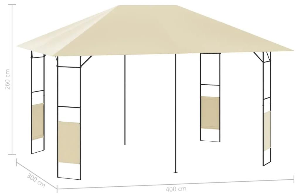 Pavilion de gradina, crem, 4 x 3 m, 160 g m   Crem, 4 x 3 m