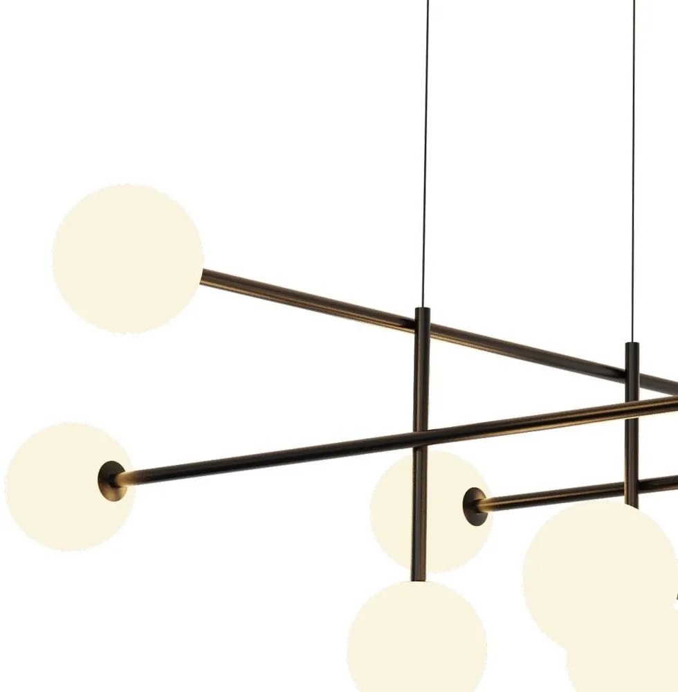 Lustra design Art Deco cu 11 surse de lumina CELLAR