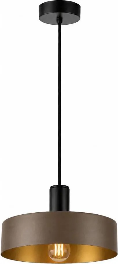 Lustră pe cablu HAKI 1xE27/60W/230V maro/negru