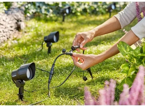 Philips - Set 3x LED spot exterior GARDENLINK LED/6W/230V 2700K IP44