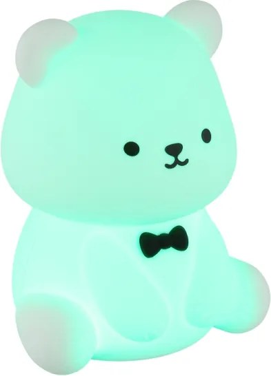 Globo 2870 - Lampă de veghe pentru copii TEDDY, LED RGBW reîncărcabilă, cu reglare a luminozității, LED 1W, 5V, 1200 mAh, ursuleț