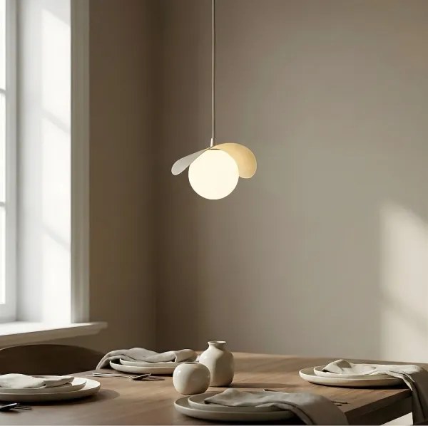 Pendul pe cablu RITUAL, 1x G9, 8W, 230V, bej