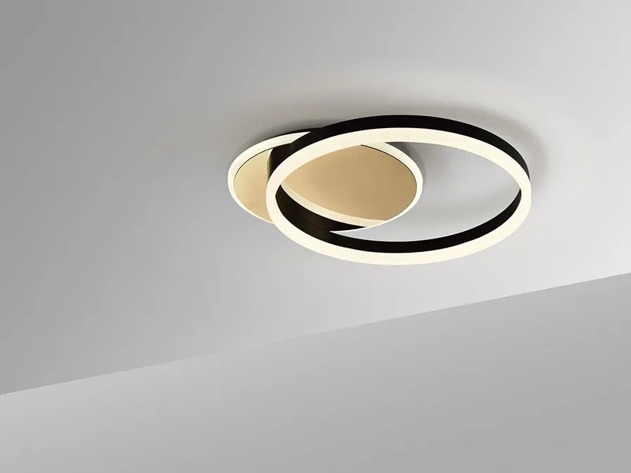 Lustra LED aplicata design modern circular Oriel
