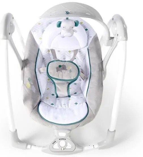 Ingenuity NASH 2v1 leagăn vibratoare pentru copii cu melodii, 4xLR20