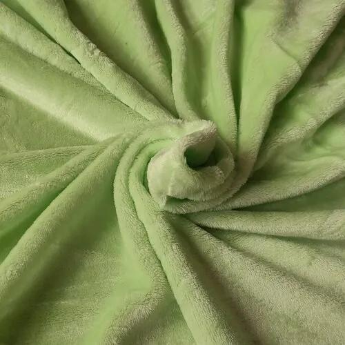 Cearșaf de pat micropluș verde, 90 x 200 cm, 90 x 200 cm