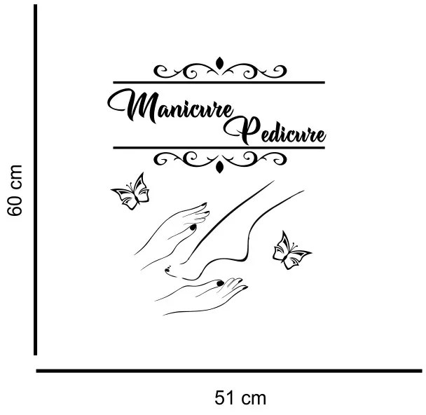 Sticker perete Manicure and Pedicure 2