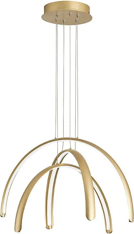 Candelabru LED suspendat pe cablu MEGAN LED/41W/230V auriu