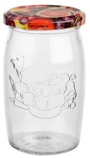 Set de 6 borcane de conservare cu capac Fructe,335 ml
