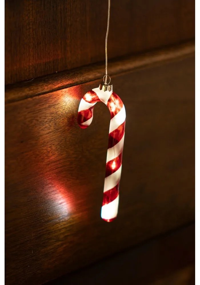 Decorațiune luminoasă de Crăciun roșie suspendată ø 1,5 cm Hannah – Sirius