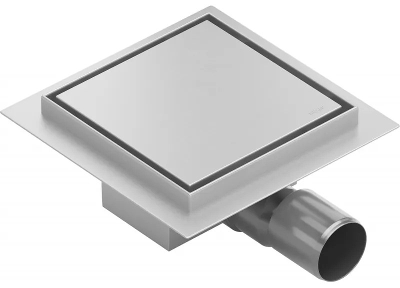 Mexen Flat-Q M13 scurgere în podea dreptunghiulară 12 x 12 cm, inox - 1010012