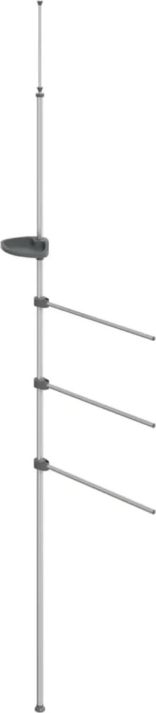 vidaXL Suport pentru prosoape, 47x280 cm, aluminiu