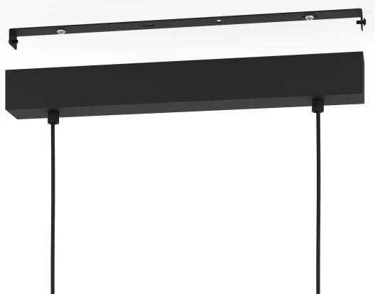 Lustră pe cablu Eglo 390046 UPANEMA 3xE27/28W/230V negru