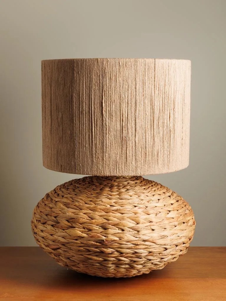 Lampa de masa cu abajur din iuta, Nataia