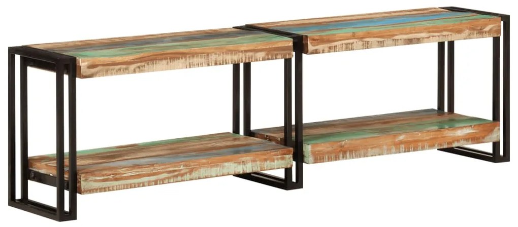 vidaXL Comodă TV, 140x30x40 cm, lemn masiv reciclat